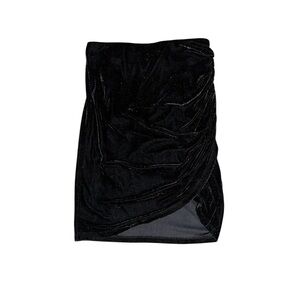 Vintage Black Velvet Skirt